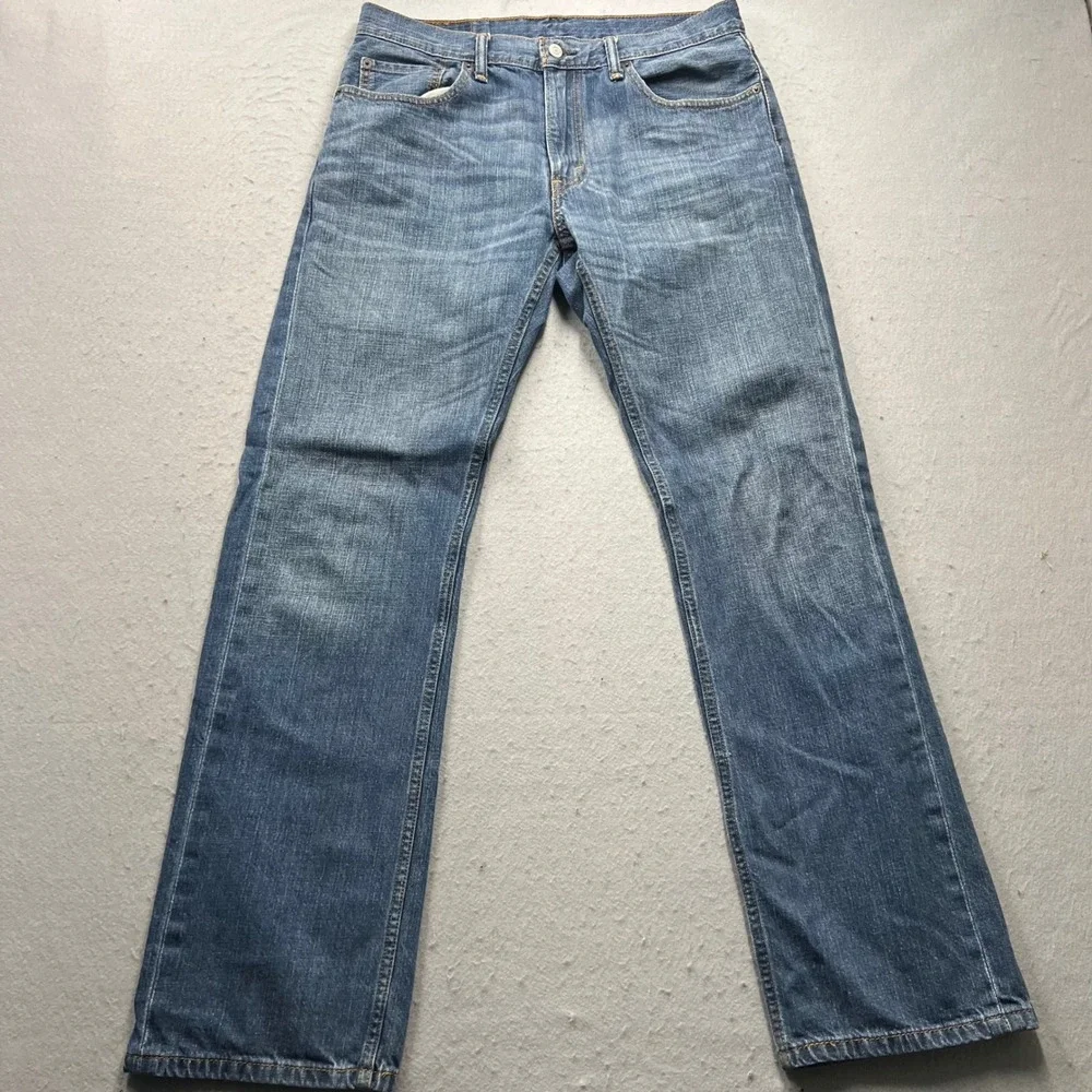 Levis 559 Relaxed Straight Jeans Mens 33x34 Blue Medium Wash Denim 00559-4258